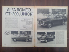 Alfa Romeo GT 1300 Junior Bertone, Test, 1966