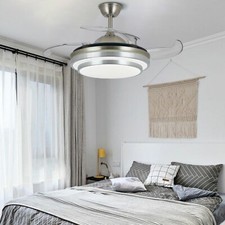 Deckenventilator mit Beleuchtung Fernbedienung LED Deckenlampe Schlafzimmer
