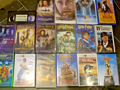 Vhs sammlungsauflösung - vhs,