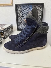 Lloyd Sneakers Lammfell Gr. 39 Stiefeletten Blau Leder