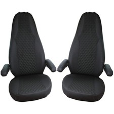 Wohnmobil Schonbezüge für Aguti GIS Liner und Milan Sitze in Schwarz (WMA704)