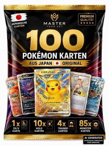 Pokémon 100 karten - karten, set