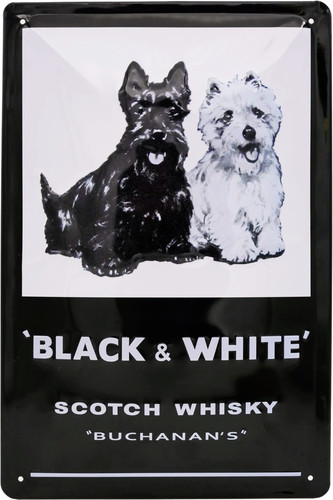 Black white buchanans retro - white,