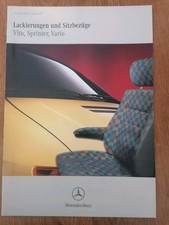 Mercedes-Benz Vito, Sprinter, Vario Lackierungen und Sitzbezüge-02/99- Neuwertig