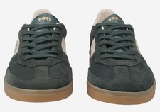 Boss Herren Brandon Tenn Sneakers Veloursleder/Glattleder Grün/Weiß Größe 42