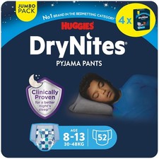 DryNites für Jungen Jumbo Pack 8 - 13 Jahren (4x13 Stk)
