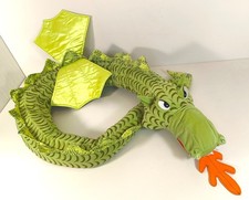 IKEA DRACHE Minnen Drake Dino grün Plüsch Kuschel Stoff 200 cm groß sehr gut