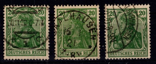 Deutsches reich 143 c - 143, a/b/c