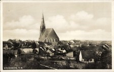 Ak Chojna Königsberg Neumark Ostbrandenburg, Gesamtansicht, Kirche - 4513714