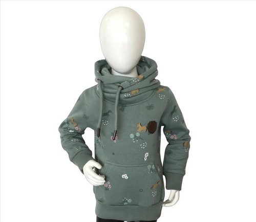 Kinder hoodie pferde grün - s&c,