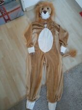 CRASY DAYS Kinder Karneval Löwe Tierkostüm Overall mit Kapuze gr 116 5-6 J. Neu