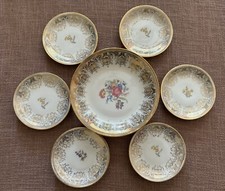 alte Kuchenteller, Obstteller, Dessertteller - Bavaria Elfenbein Porzellan