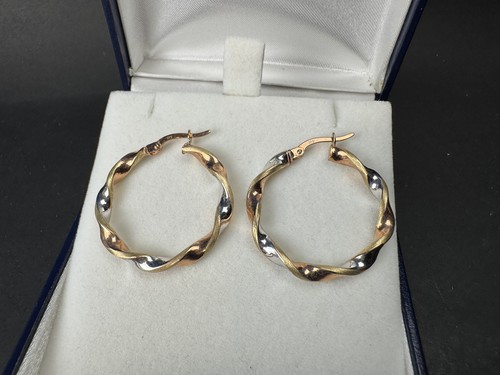 9ct gold twisted - 9ct,