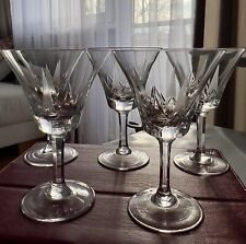 5x vintage zarte wunderschöne Spiegelau Bleikristall Weingläser Schliff