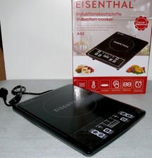 Eisenthal A02 Induktion Kochplatte Herdplatte Kristall Kochfeld 1500W 8Programm