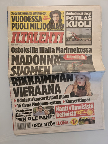 Madonna very rare newspaper - madonna,