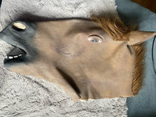 PFERDE MASKE  ++ Pferdemaske ++ Neuw Karnval PFERD Latex Erwachsene