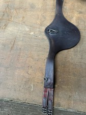 Leder Stollenschutzsattelgurt Braun 135 cm Sattelgurt springen Stollengurt 