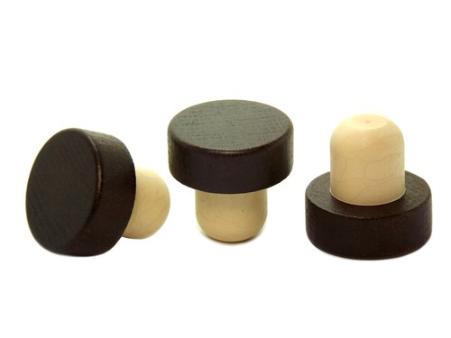 Whisky holzgriff korken - 5x,