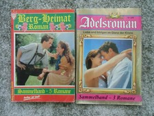 *** SAMMELBÄNDE ROMANHEFTE ~ 1 x 5 & 1 x 3 ROMANE ~ HEIMAT & ADELSROMANE ***