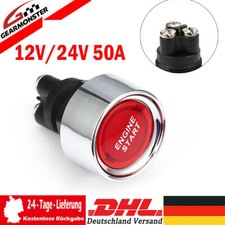 12V /24V 50A Auto Motor LED Startknopf Druckschalter Drucktaster Zündung Starter