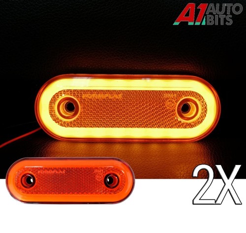 Oval neon led - oval, orange