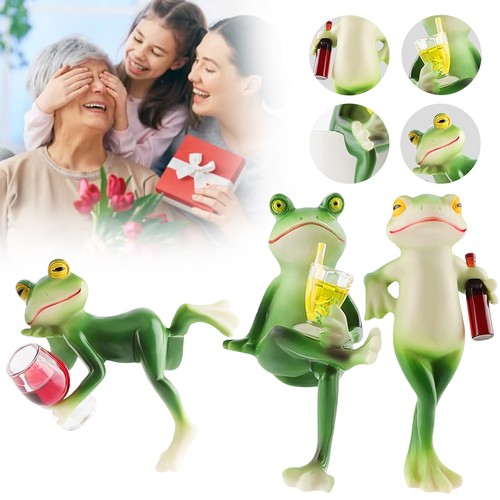 3pcs froschfigur froschstatue - froschfigur,
