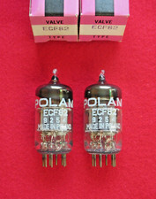 Matched pair ECF82 POLAM NOS NEU Röhre Tube NEW 6U8A Valve Paar Valvula Tutto