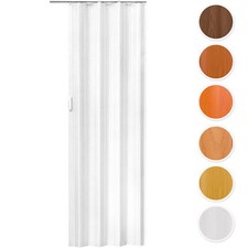 Falttür Schiebetür Kunststoff PVC Falttüre Nischentür zuschneidbar 80 x 203 cm
