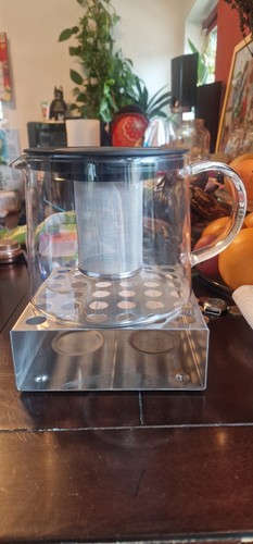 Teekanne aus glas mit - glas, filter