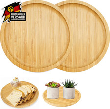 Rundes Holztablett für