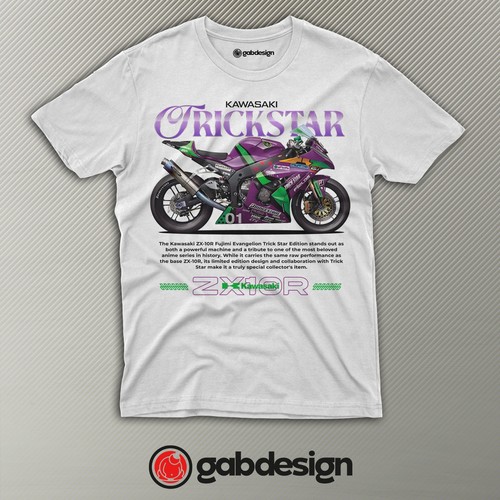 Kawasaki zx10r tribute - kawasaki, t-shirt