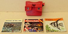 View-Master Bildbetrachter mit 3x3 Masterscheiben  (München, Fish, Secrets.....)