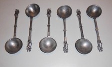 6 Zinnlöffel Design Brautpaar