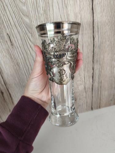 Antikes jugendstil bierglas - jugendstil,