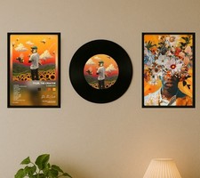 Set Zwei Bilder Und Ein Vinyl