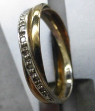 Tricolor Goldring 8 kt 333er