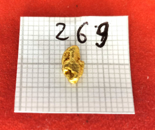 387 gramm goldnugget - 0,387, alaska