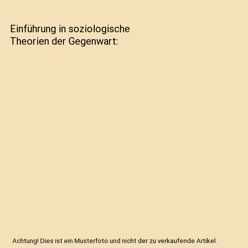 Einführung soziologische - einführung, in