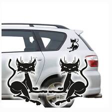 Auto Aufkleber Tribal Katze Katzen Kitty Kätzchen Sticker 2er SET A067 