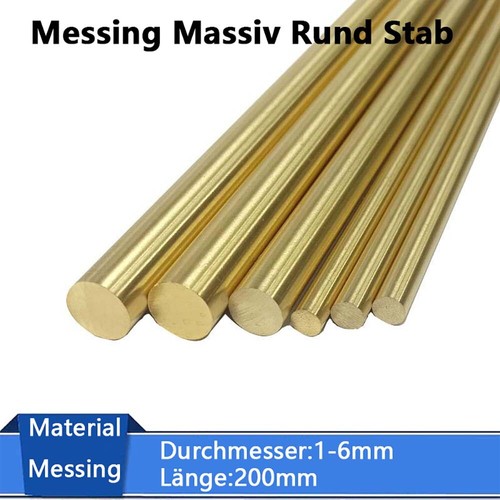 Messing massiv rund stab - messing,