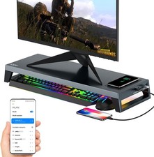 LANQ PC Dock Pro Monitorständer, USB Anschluss, Bluetooth, Hello-Fingerprint uvm