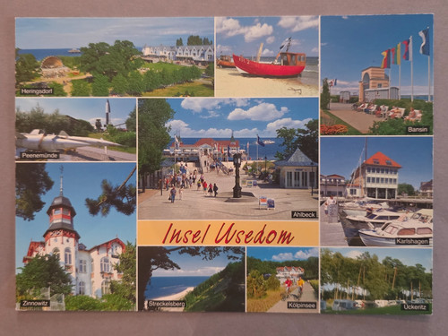 Ansichtskarte insel usedom - ansichtskarte,