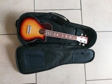 gebrauchte Harley Benton UK-L100E VS Soprano Ukulele inkl Tasche, Tonabnehmer