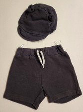 graues Set, Short+Cap, Gr. 80
