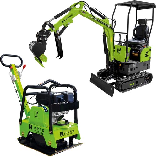 Zipper diesel minibagger 8kw - diesel-minibagger, 7,8kw