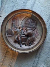 Wand-Holz-Teller rund 34cm