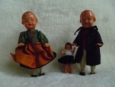 alt antik Konvolut Edi Püppchen Familie 50er Jahre Puppenwagen Puppenstube Haus