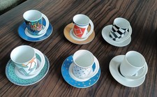 6x Rosenthal Cupola Espresso