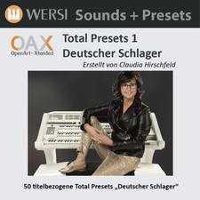 OAX Claudia Hirschfeld 1-50 Presets, Aktivierungsschlüssel, Orgel SW, kompatibel